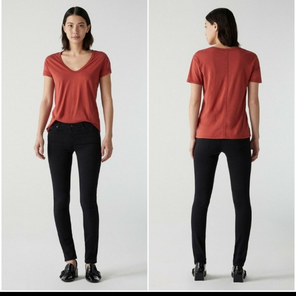 Womens Adriano Goldschmied The Stilt Cigarette Leg Jean 27R Black